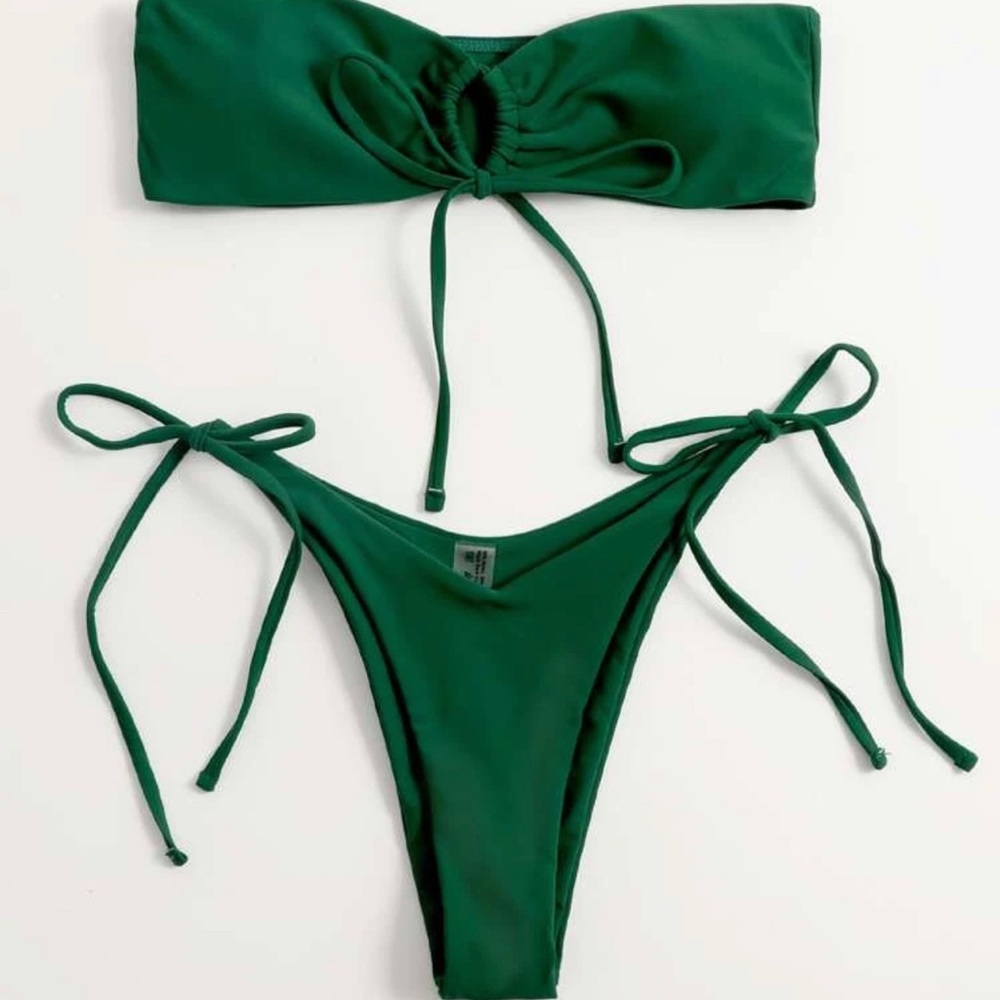 New bikini set top and bottom for summer green